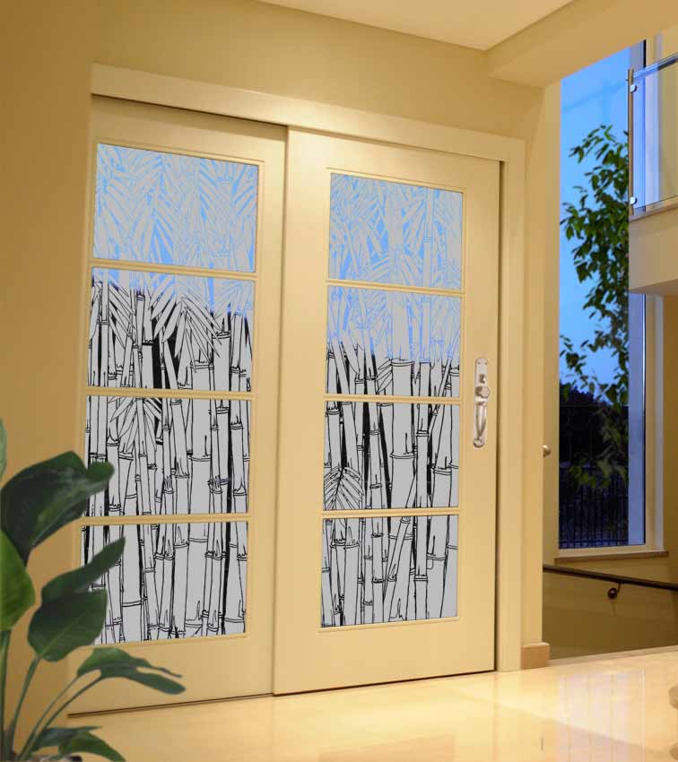 Frosted glass on sale window panels
