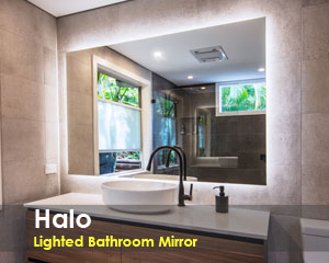 Halo Bathroom Lighted Mirror