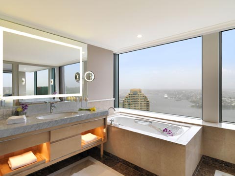 Verge Lighted Mirror in the Shangri-La Hotel, The Rocks, Sydney