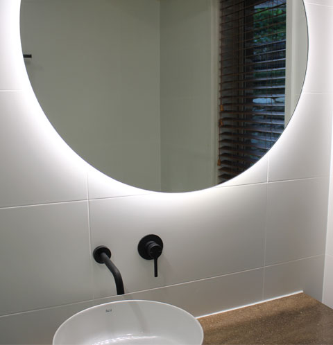 Back-lit LED Mirror Round