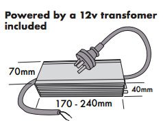 12-volt driver powering led lights